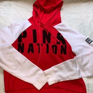 Victoria’s Secret Pink cropped hoodie ❕✨